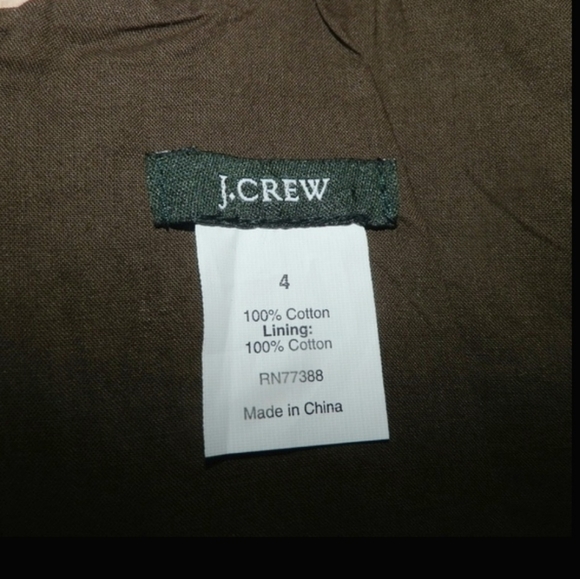 J. CREW Brown Ruffled Tank Dress - Picture 7 of 7